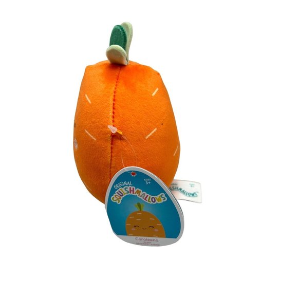 Caroleena Carrot Orange Farm 4.5" Squishmallows 2022 Kellytoy Plush Stuffed Toy - Picture 2 of 5